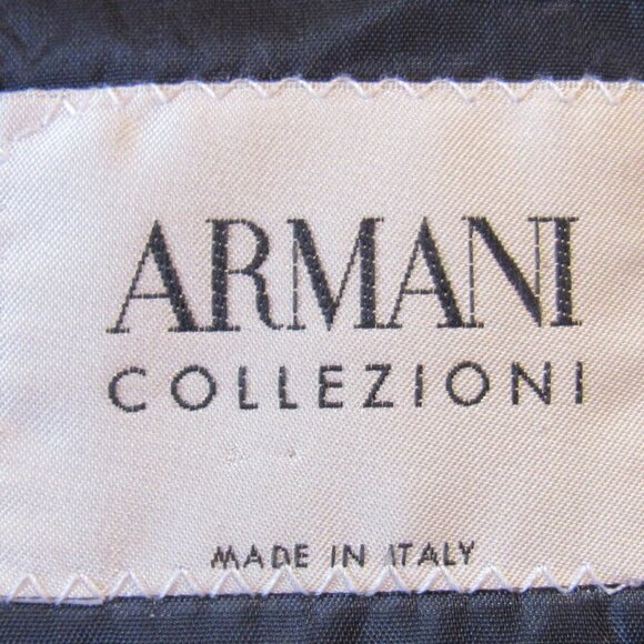 Armani Traditional Style Black Suit Jacket, Made in Italy, Size 44L, F222 - Picture 4 of 6